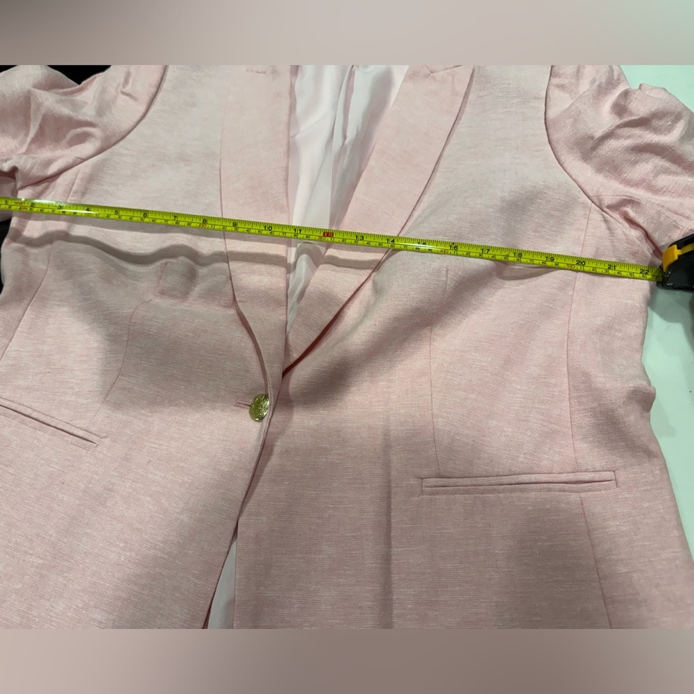 J. Crew Light Pink Single-Button Blazer - Picture 6 of 7